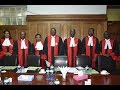 Chief Justice David Maraga's six judge bench to release full verdict of the presidential petition Chief Justice David Maraga's six judge bench to release full verdict of the presidential petition