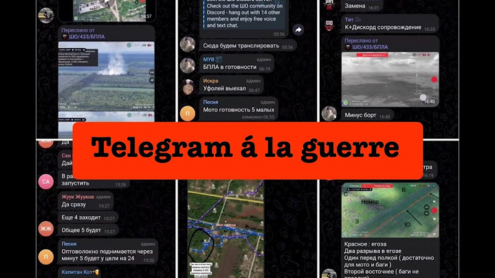 Telegram á la guerre. Как подразделения ВС РФ при помощи Телеграмм координируют и убивают украинцев