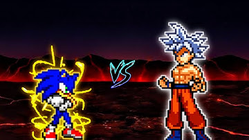 Sonic Chaos OP (all form) VS Goku Perfect MUI in Jump Force Mugen