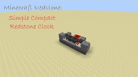Minecraft Redstone: Simple Compact Redstone Clock (60FPS)