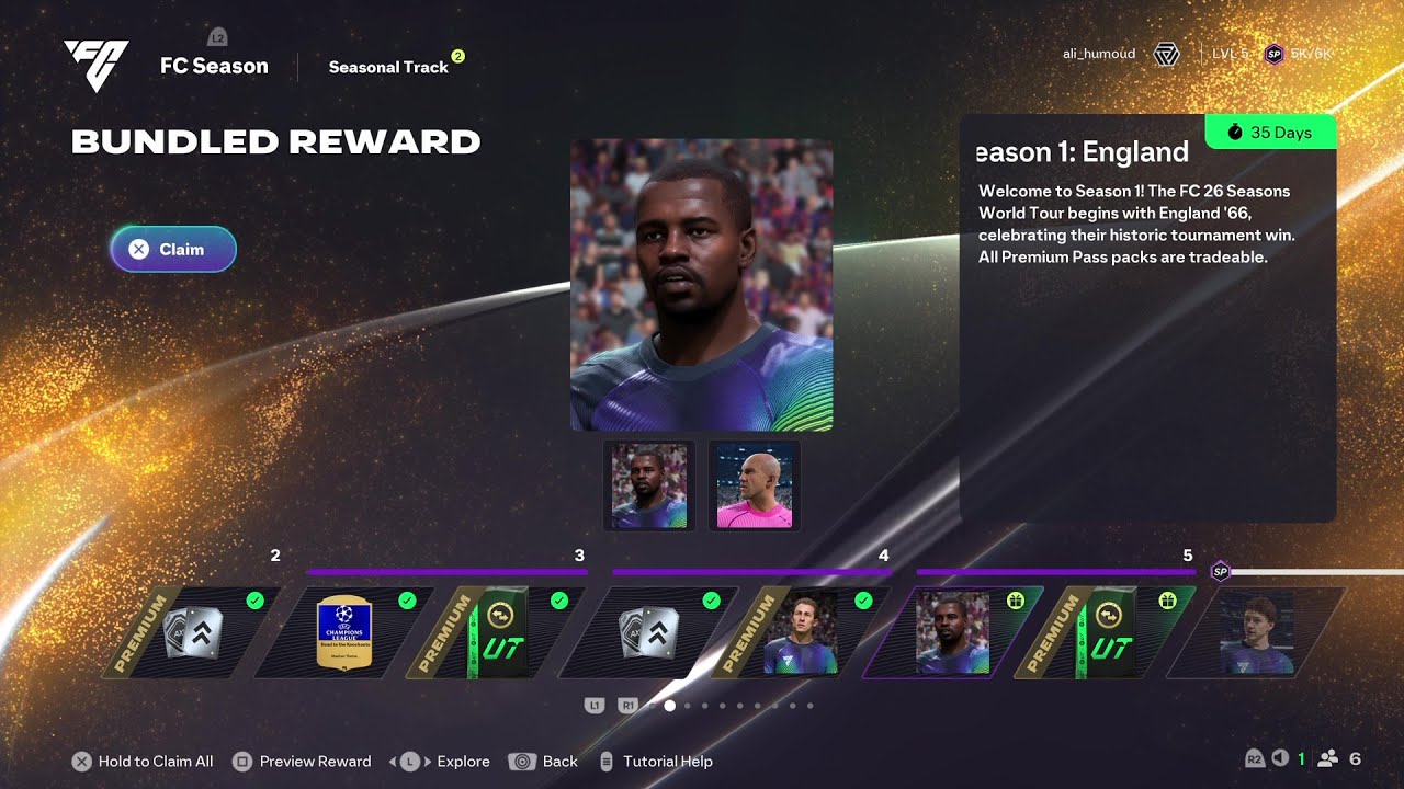 SEASON 1 NEW LEVEL 5 PREMIUM PASS REWARDS - FC 26 ULTIMATE TEAM (FC 26: PART 37)
