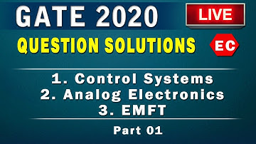 Gate 2020 Question Discussion I Electronics I Part 01