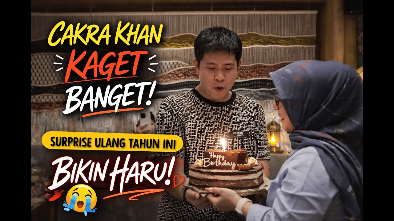 Cakra Khan Kaget Banget! Surprise Ulang Tahun Ini Bikin Haru