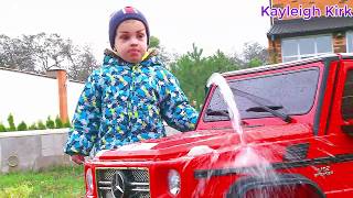 Baby Playing and Washing Car - Kayleigh Kirk