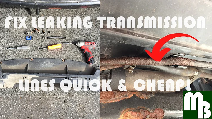 How to fix leaking Transmission Cooler Lines quick and cheap