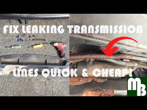 How to fix leaking Transmission Cooler Lines quick and cheap