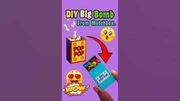 BIG POP POP From Matchbox 😱🔥 | Diwali Special Mini Cracker Trick! 🎆 #shorts #diwalicraft