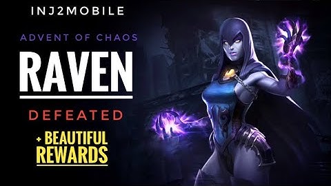 BOSS RAVEN DEFEATED + REWARDS - Advent Of Chaos - Solo Raids - Injustice 2 Mobile