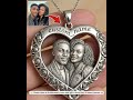 I Love You - Personalized Couple Shaped Acrylic Pendant Necklace