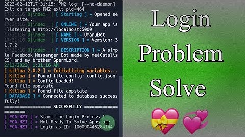 Bot Login Problem Solved 2023 #messengerbot #coding