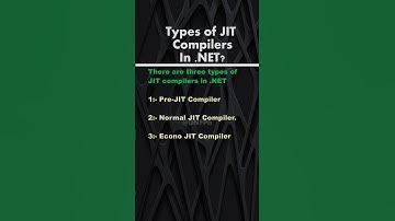 Types of JIT Compilers in Dot Net | #dotnet