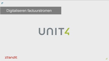 Digitale factuurverwerking voor Unit4
