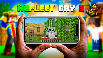 Playing MCFleet server on Mobile I MCfleet Survival Series Ep 3 @GamerFleet