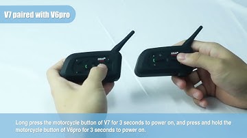 EJEAS V7 Pairing with V6 Pro Intercom