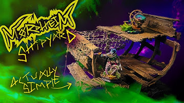 Mordheim Shipyard! - DIY Miniature Shipwreck | Warhammer Fantasy Frostgrave WarCry D&D