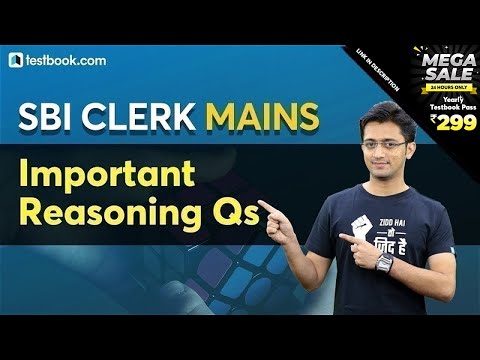 SBI Clerk Mains 2020 | Most Important Reasoning Questions | Reasoning Tricks for SBI Clerk