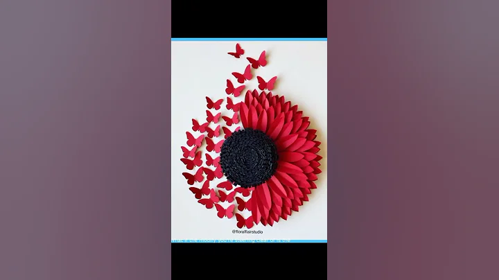 DIY SIMPLE HOME DECOR WALL DECORATION HANGING FLOWER PAPER CRAFT IDEAS - PAPER CRAFT  / #shorts - DayDayNews