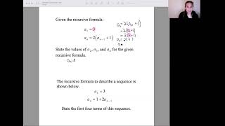 Celebrity Recursive Sequences (Algebra 1 Regents Questions) Profile