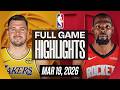 LAKERS vs ROCKETS FULL GAME HIGHLIGHTS MARCH 19, 2026 NBA HIGHLIGHTS TODAY | NBA 2K26 GAMEPLAY Mp3 Song