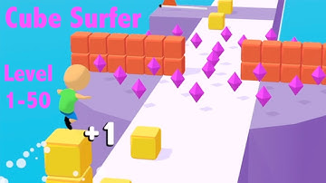 Cube Surfer Gameplay Level 1-20 (iOS, Android) Links Below, by Voodoo Made with Unity
