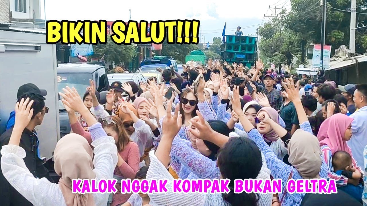 Bikin Salut!!! Keluarga Besar GELTRA Goyang Paling Kompak Bareng Dangdut Jalanan New Samba.