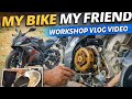 #Bike banana vlog video/// #my bike mack in manipur workshop vlog video))))