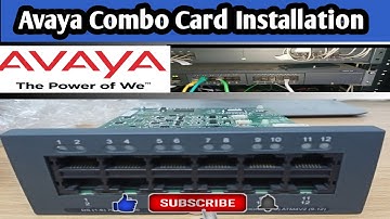 Avaya IP Office How to Install Combo Card in an Avaya || Combination Card install in an Avaya500v2