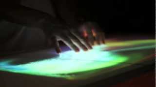 Multitouch Table running MSAFluids