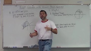 Volumes with Known Cross Sections