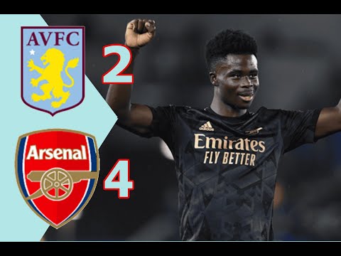 Aston Villa vs Arsenal 2-4 Half Time 2023 HD