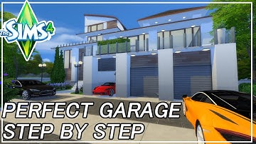 The Sims 4 | Perfect Garage - Step by Step Tutorial + download house