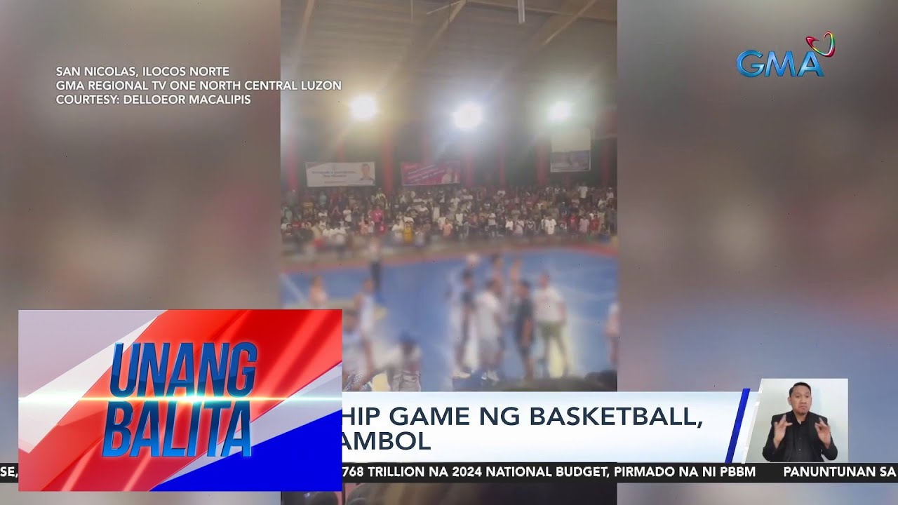 Championship game ng basketball, nauwi sa rambol | UB - YouTube