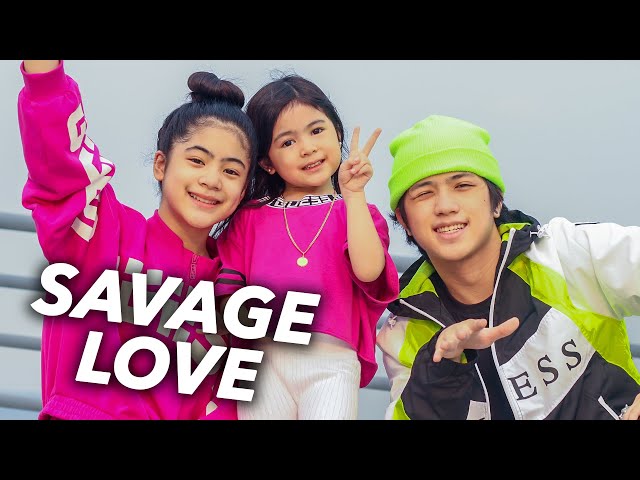 SAVAGE LOVE - Jason Derulo Siblings Dance (Family Assemble) | Ranz and Niana ft natalia class=