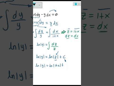 Separación de variables, método de solución de ecuaciones diferenciales.