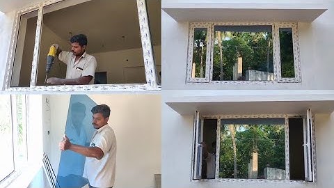 UPVC installation | Fixed Window Attachment openable Window installation | uPVC Window and Doors