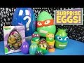 Ninja Turtles Play-doh Surprise Eggs with Ninja Turtles Half Shell Heroes Toys - by KidCity