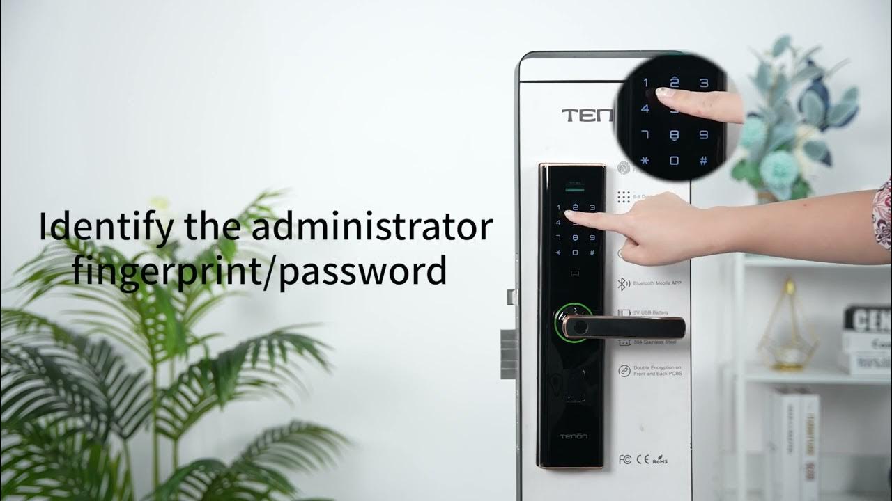 The Operation Process Of Electronic Touchpad Smart Handle Lock E15