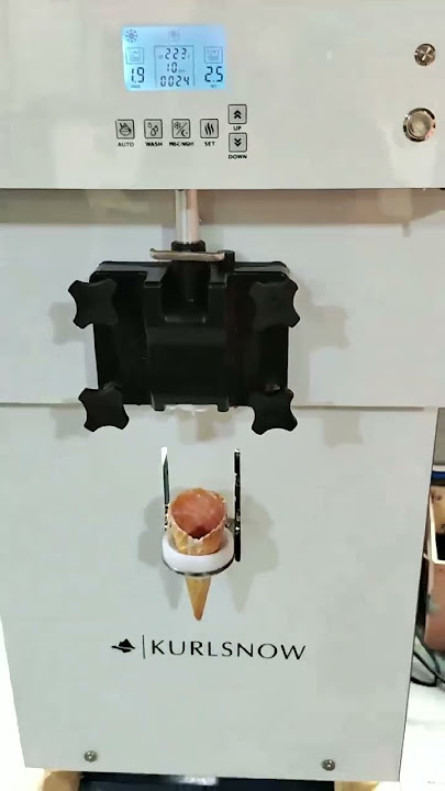 KURLSNOW MT1222C  SOFT ICE CREAM MACHINE DIFFERENT FLAVOR ICE CREAM POWDER TASTED CREAMY #icecream