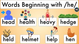 Celebrity Phonics for Kindergarten and First Grade: Words Beginning with /he/ head, heavy, held, help, hen Wealth