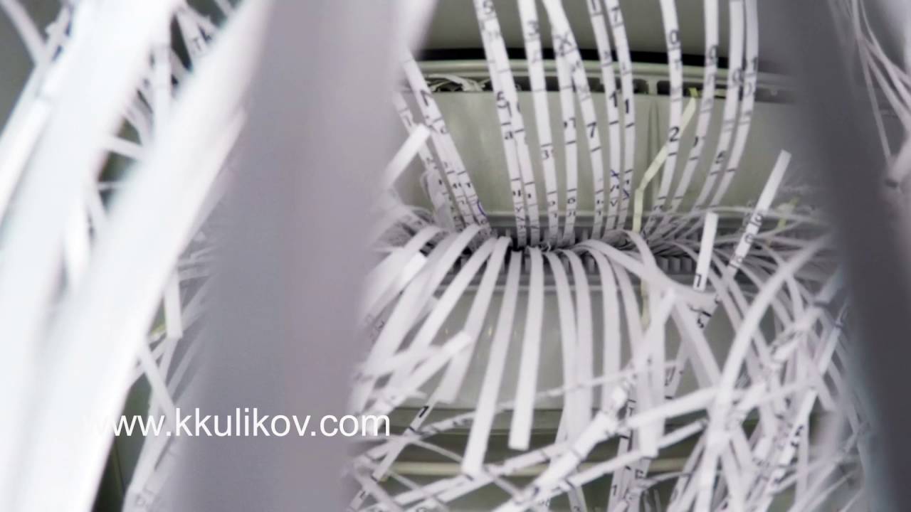 The Device For Destruction Of Papers Shredder Cut Documents Into Strips YouTube