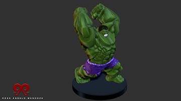 Zbrush Timeline Animation┃Hulk Stylized