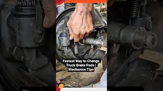Fastest Way to Change Truck Brake Pads | Mechanics Tips #shorts #brakerepair