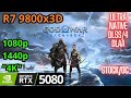 God of War Ragnarok RTX 5080, RYZEN 7 9800x3D, 1080p, 1440p, 4K FPS Test