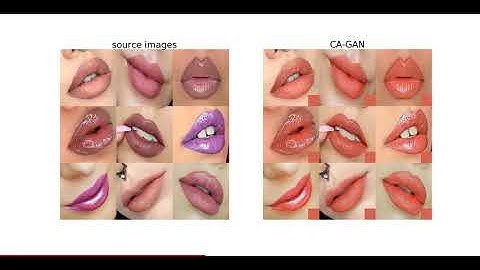 CA-GAN: Weakly Supervised Color Aware GAN for Controllable Makeup Transfer -- Grid video