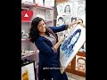 She is Crazy | Happiness Level After Seeing Her Self Painting | Pencil Art | Artist Harrsha