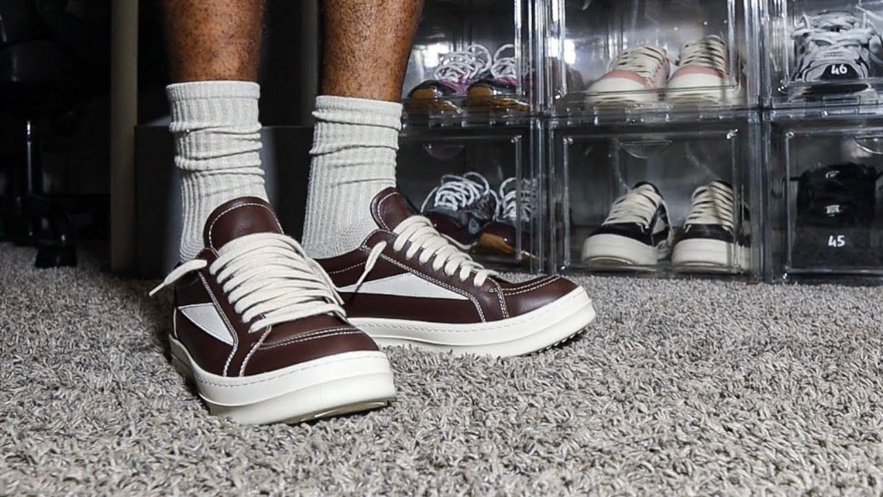 vans リック （結構かわいい） Rick Owen's Vintage Leather Brown & White(Designer Vans