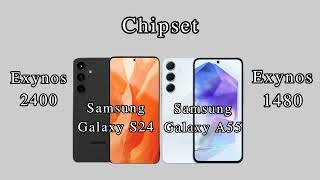 Samsung Galaxy S24-Samsung Galaxy A55#comparisonvideo #samsung#datafacts 