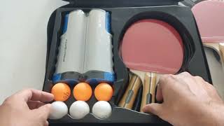 PRO SPIN All in One Portable Ping Pong Paddles Set   Table Tennis Set Review