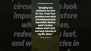 Jeremiah 32 Prayer | Nothing Is Too Hard for God | Breakthrough Prayer for Miracles | #quotes #bible