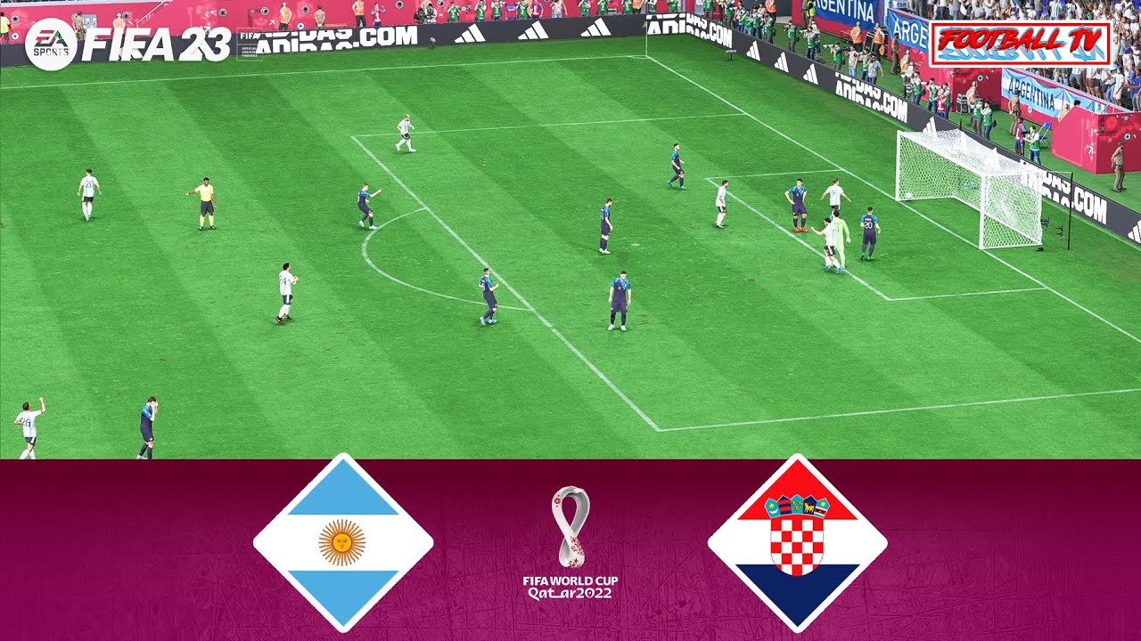 FIFA 23 - Argentina vs Croatia 1/2 Finals - FIFA World Cup Qatar 2022 - PC Gameplay - Full Match